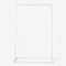 Portant à vêtements carré blanc mat minimaliste
