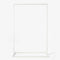 frame georgia DÉFECTUEUX - portant minimaliste blanc mat avec socle carré