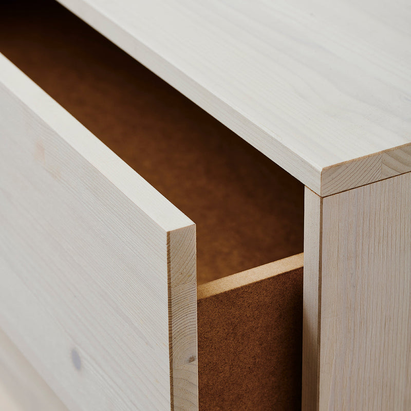 Dresser in Light pine with 2 drawers single